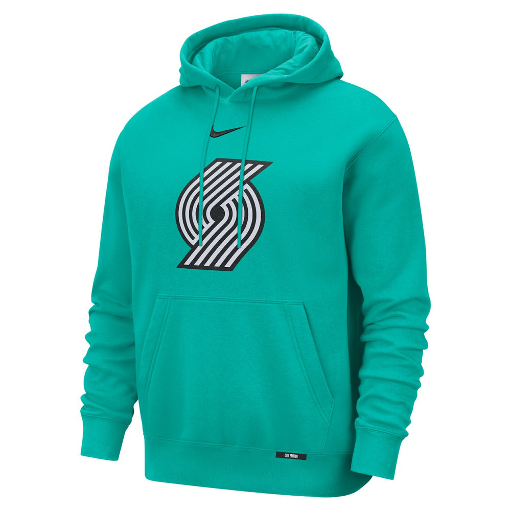 Portland Trail Blazers 2025/26 City Edition Essential Logo Remix Hoodie Green