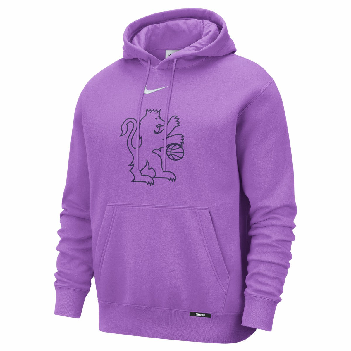Sacramento Kings 2025/26 City Edition Essential Logo Remix Hoodie Purple