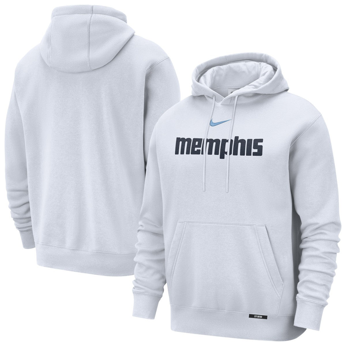 Memphis Grizzlies 2025/26 City Edition Essential Remix Club Hoodie White
