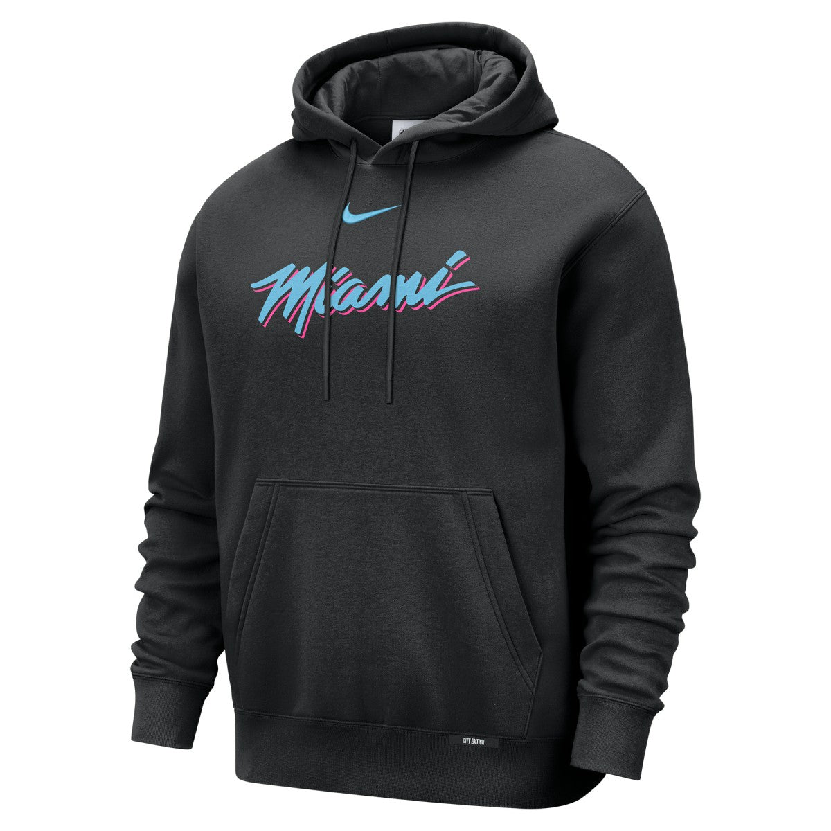 Miami Heat 2025/26 City Edition Essential Remix Club Hoodie Black