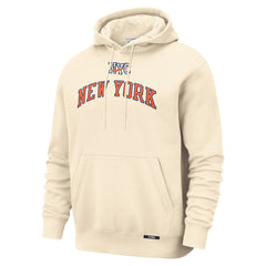 New York Knicks 2025/26 City Edition Essential Remix Club Hoodie Natural