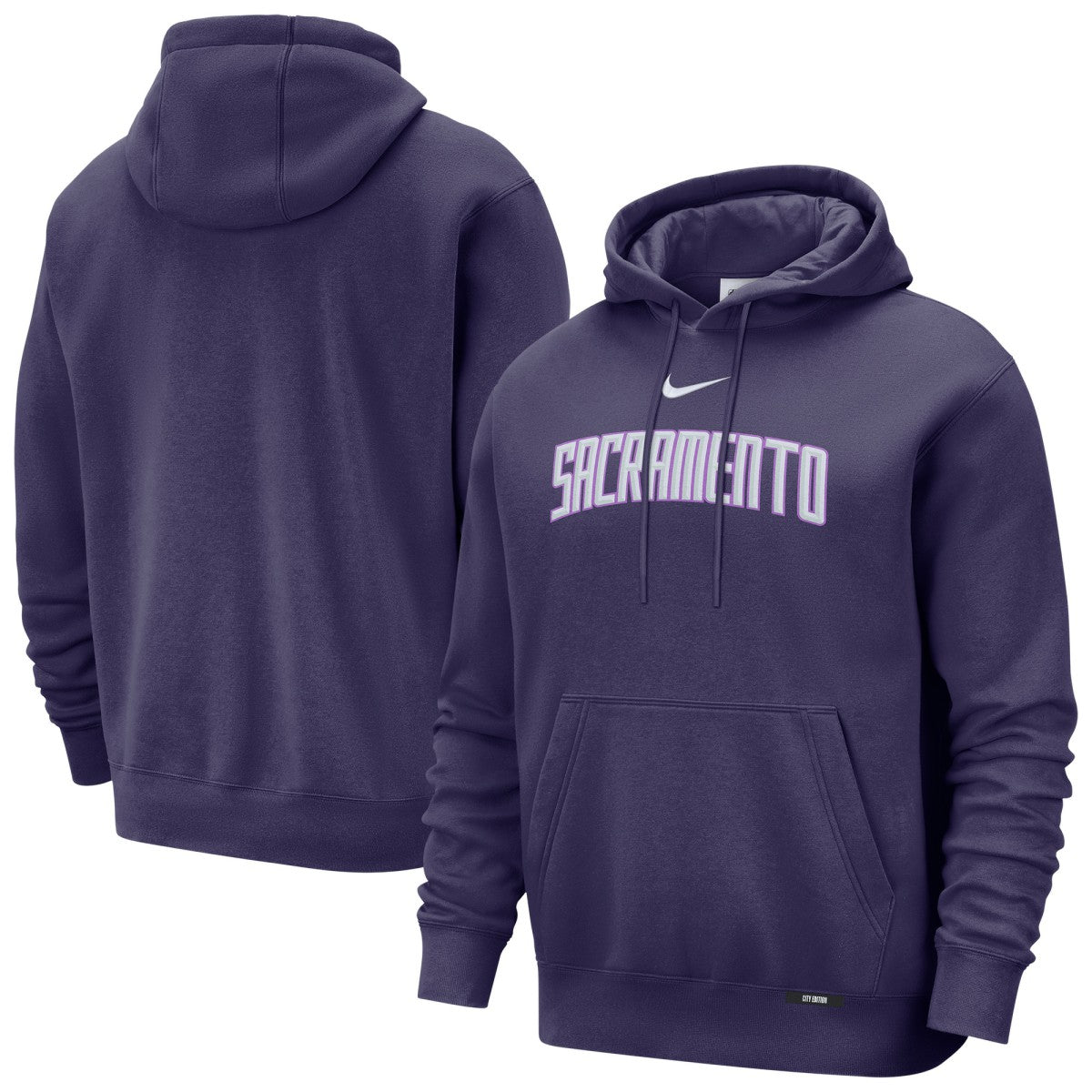 Sacramento Kings 2025/26 City Edition Essential Remix Club Hoodie Purple