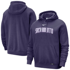 Sacramento Kings 2025/26 City Edition Essential Remix Club Hoodie Purple