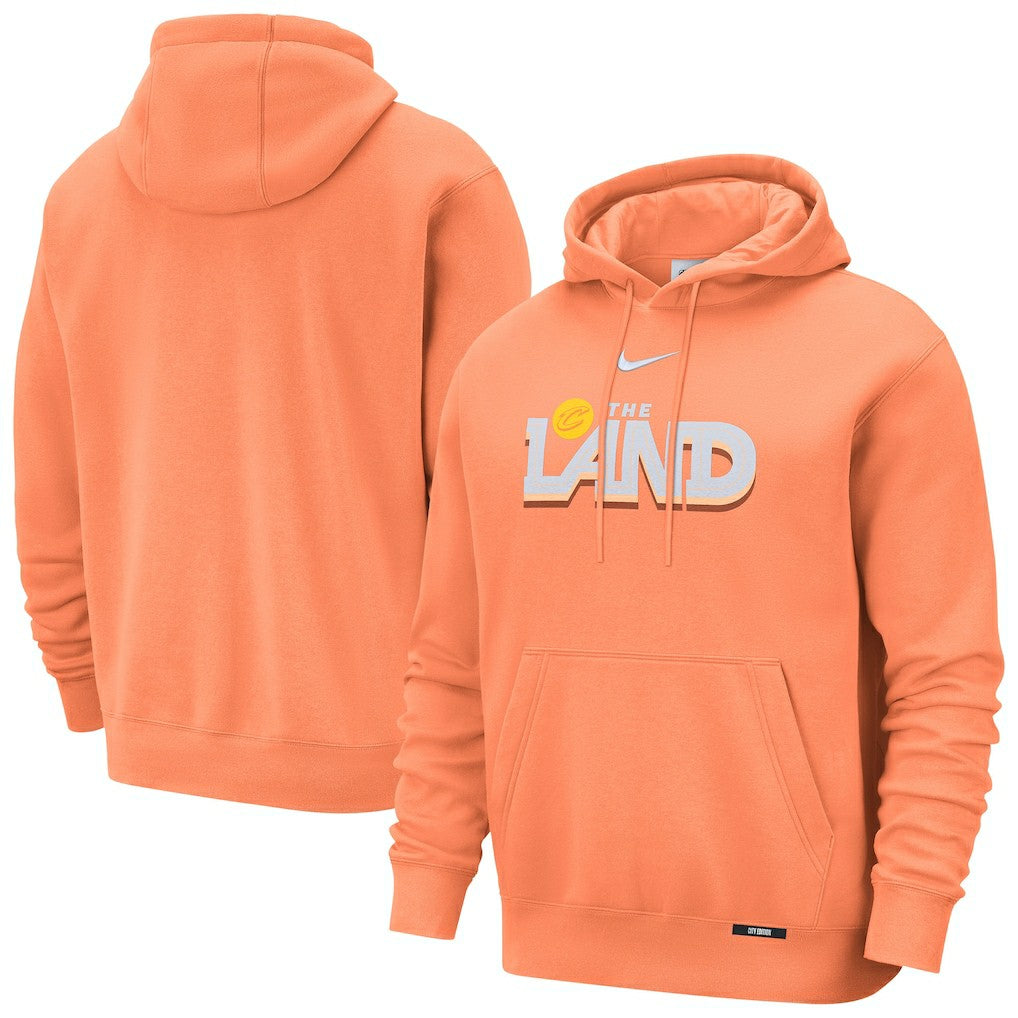 Cleveland Cavaliers 2025/26 City Edition Essential Remix Club Hoodie Orange