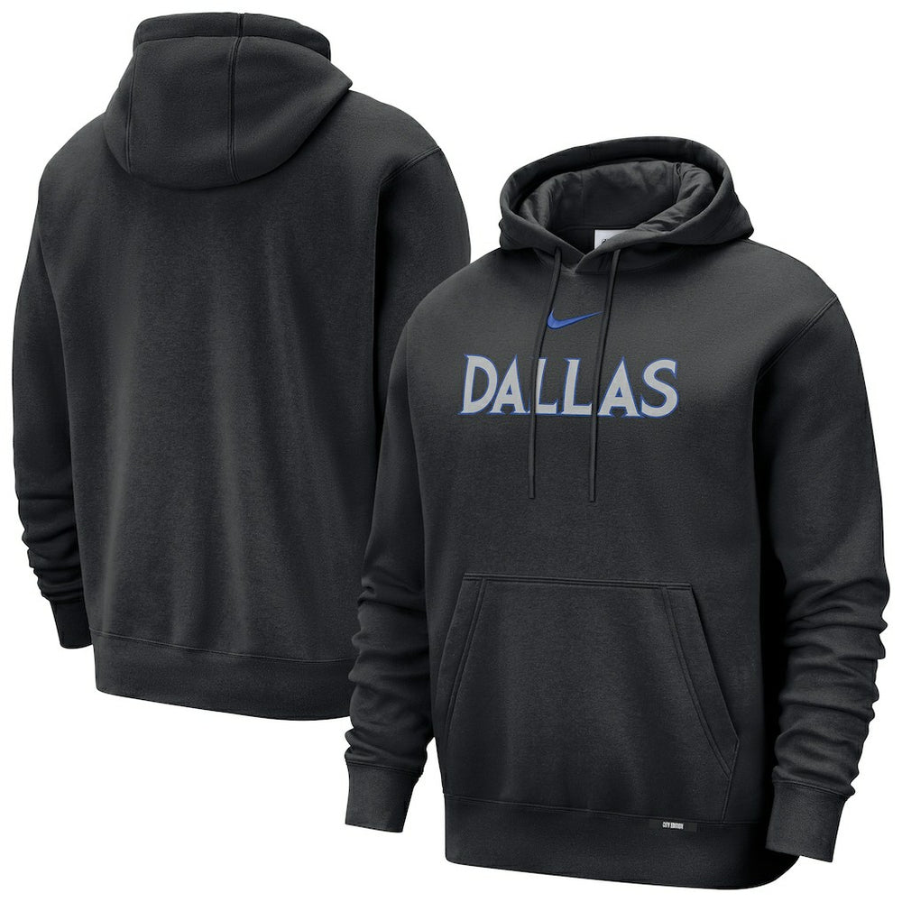 Dallas Mavericks 2025/26 City Edition Essential Remix Club Hoodie Black