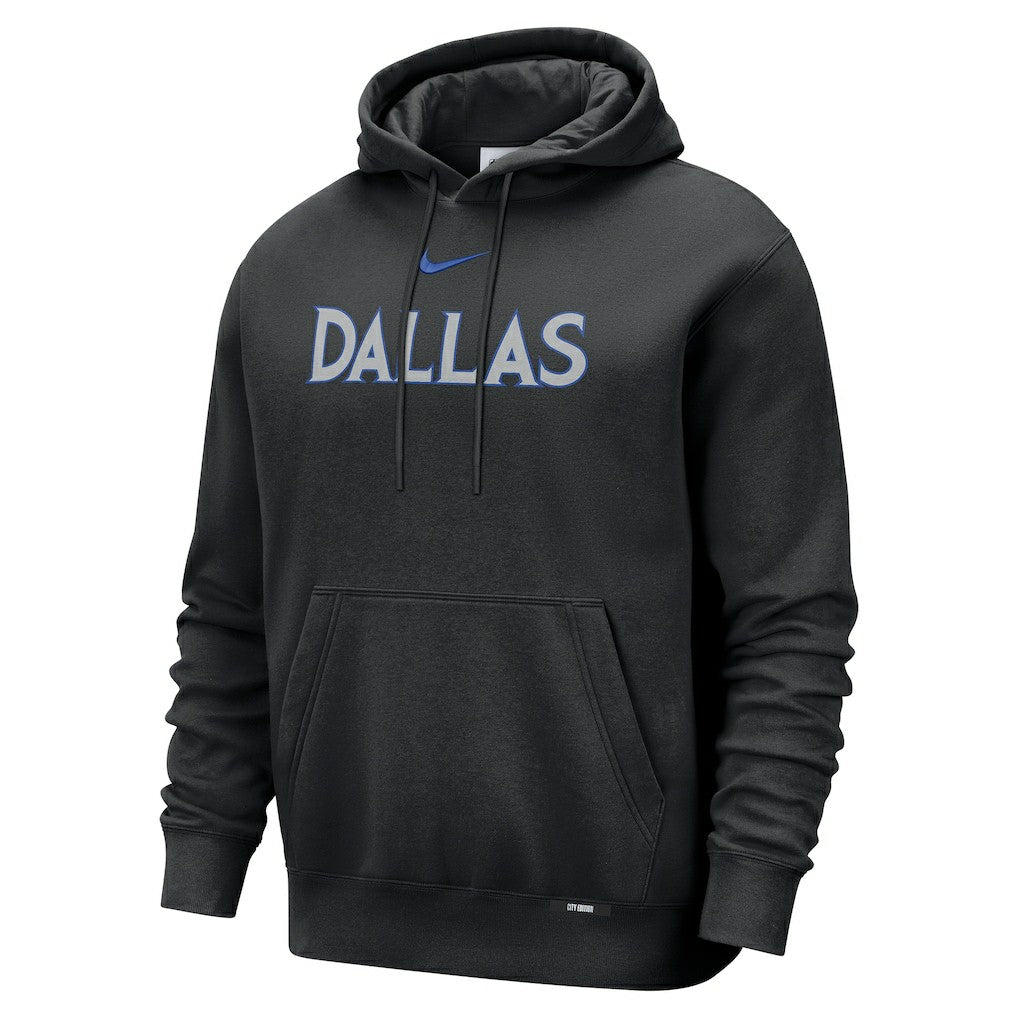 Dallas Mavericks 2025/26 City Edition Essential Remix Club Hoodie Black