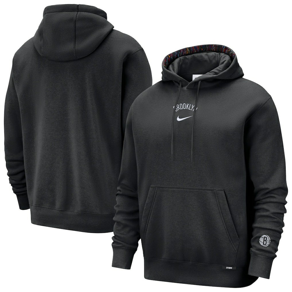 Brooklyn Nets 2025/26 City Edition Courtside Remix Premium Hoodie Black