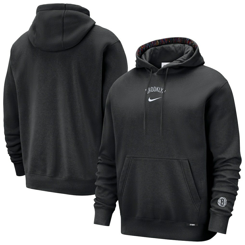 Brooklyn Nets 2025/26 City Edition Courtside Remix Premium Hoodie Black