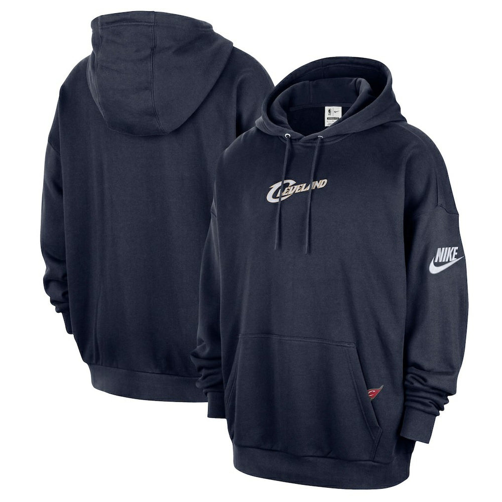 Cleveland Cavaliers Classic Edition Hardwood Classics Premium Club Heavyweight Fleece Hoodie Navy