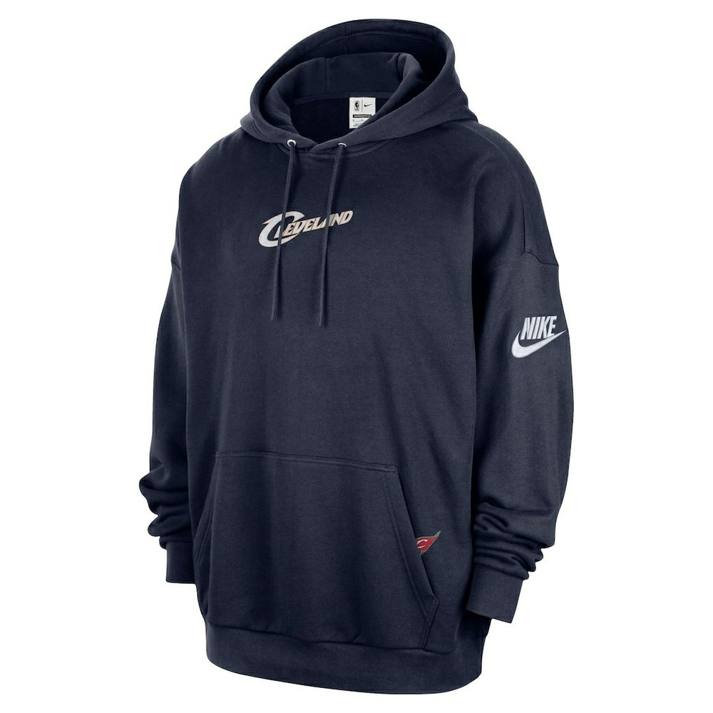 Cleveland Cavaliers Classic Edition Hardwood Classics Premium Club Heavyweight Fleece Hoodie Navy