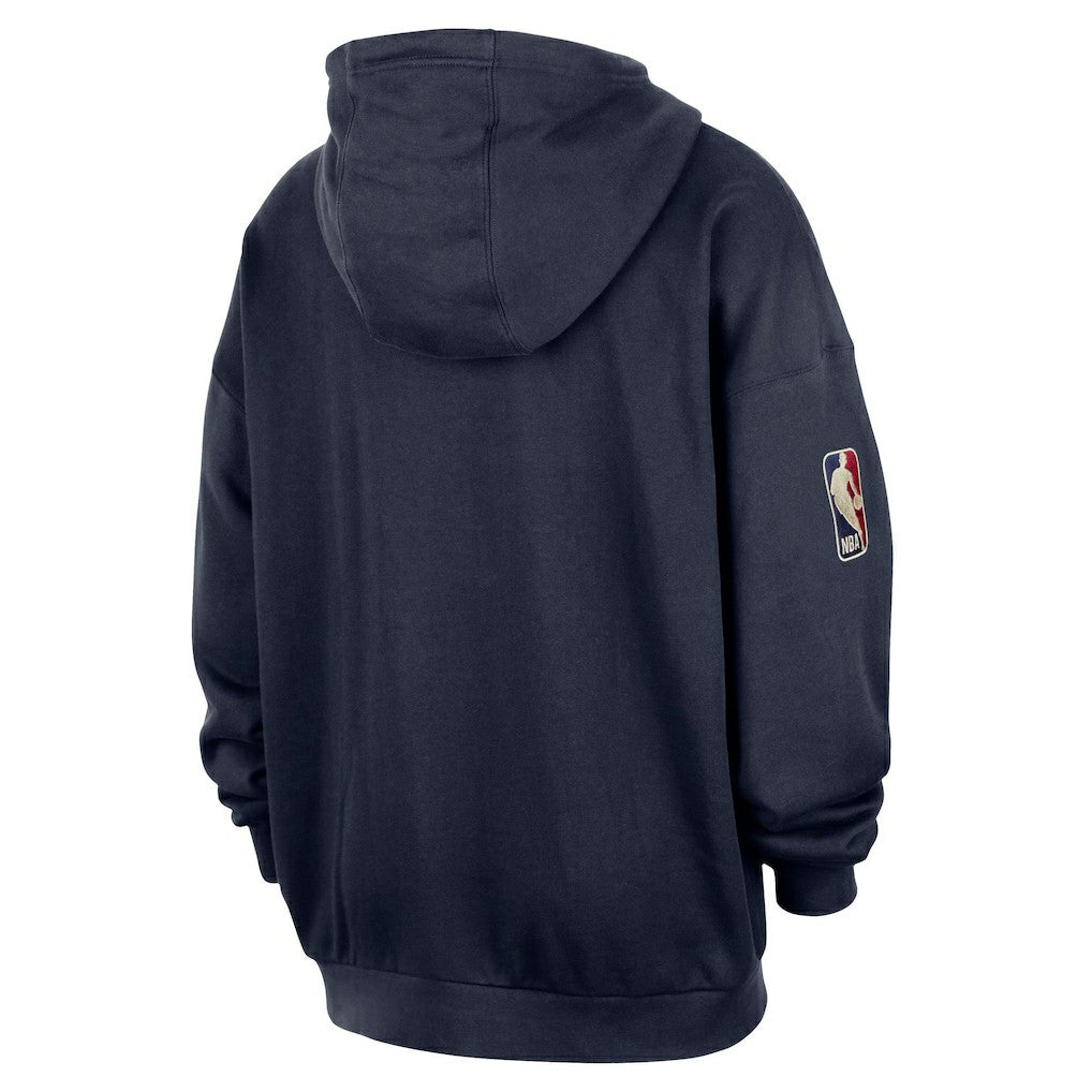 Cleveland Cavaliers Classic Edition Hardwood Classics Premium Club Heavyweight Fleece Hoodie Navy