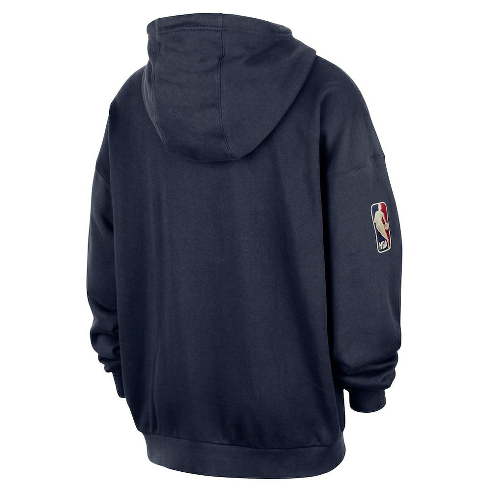 Cleveland Cavaliers Classic Edition Hardwood Classics Premium Club Heavyweight Fleece Hoodie Navy
