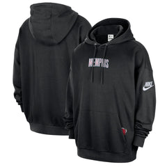 Memphis Grizzlies Classic Edition Hardwood Classics Premium Club Heavyweight Fleece Hoodie Black