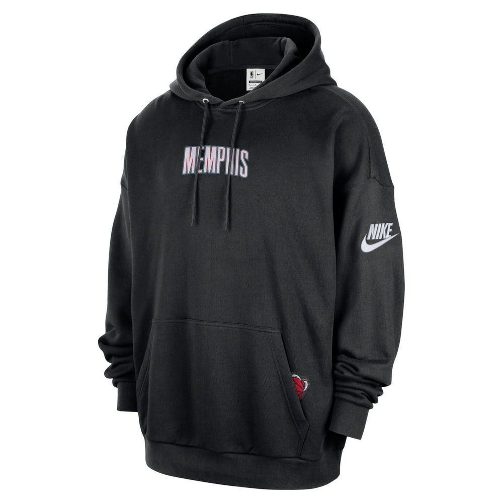 Memphis Grizzlies Classic Edition Hardwood Classics Premium Club Heavyweight Fleece Hoodie Black