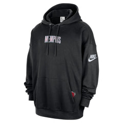 Memphis Grizzlies Classic Edition Hardwood Classics Premium Club Heavyweight Fleece Hoodie Black