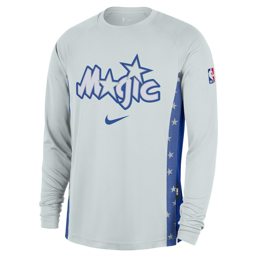 Orlando Magic 2025/26 City Edition Authentic Pregame Dri-FIT Long Sleeve Shooting T-Shirt Silver
