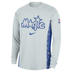 Orlando Magic 2025/26 City Edition Authentic Pregame Dri-FIT Long Sleeve Shooting T-Shirt Silver