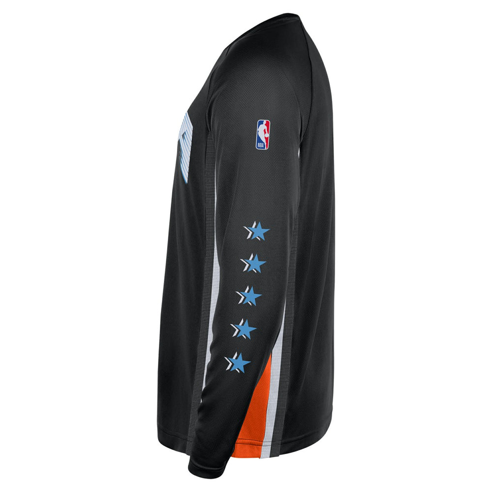 LA Clippers 2025/26 City Edition Authentic Pregame Dri-FIT Long Sleeve Shooting T-Shirt Black