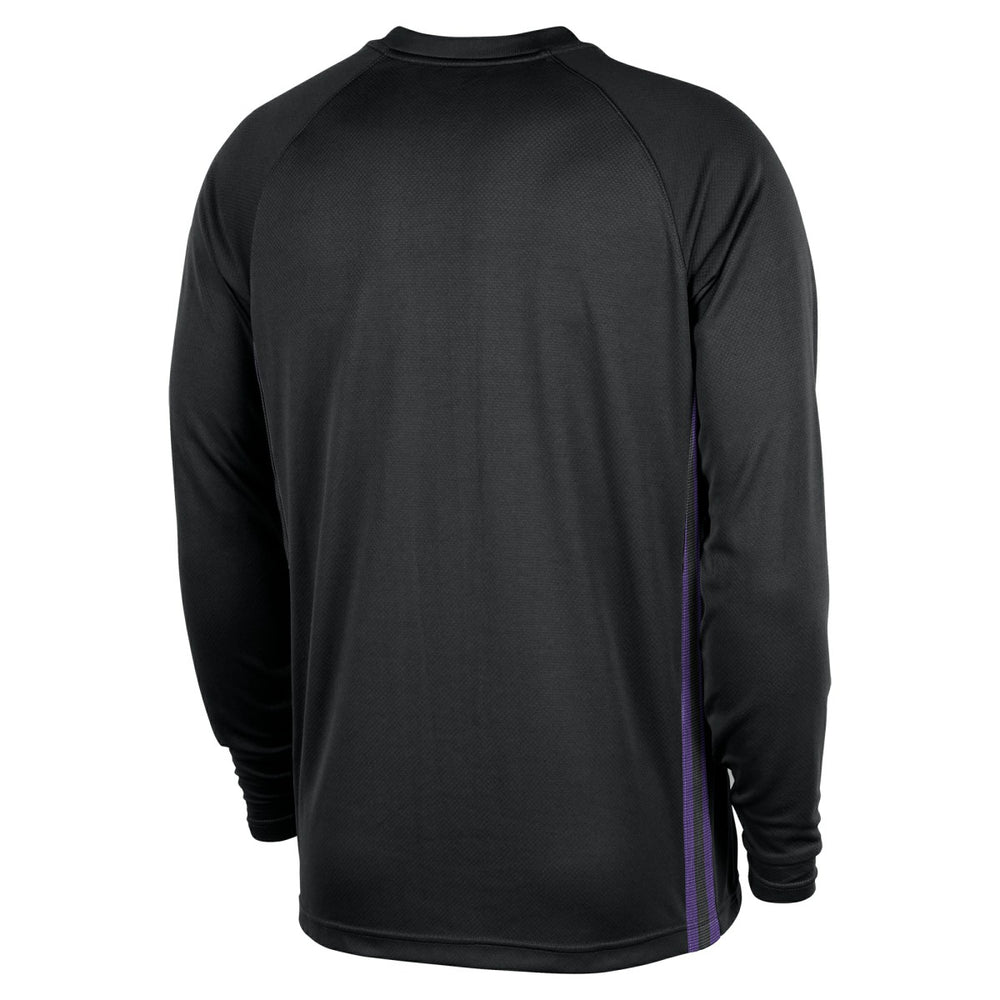 Los Angeles Lakers 2025/26 City Edition Authentic Pregame Dri-FIT Long Sleeve Shooting T-Shirt Black