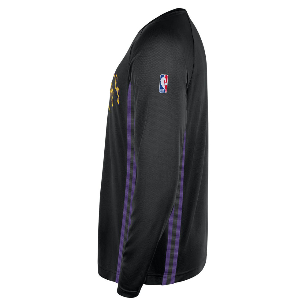 Los Angeles Lakers 2025/26 City Edition Authentic Pregame Dri-FIT Long Sleeve Shooting T-Shirt Black