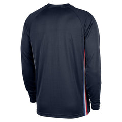 Philadelphia 76ers 2025/26 City Edition Authentic Pregame Dri-FIT Long Sleeve Shooting T-Shirt Navy