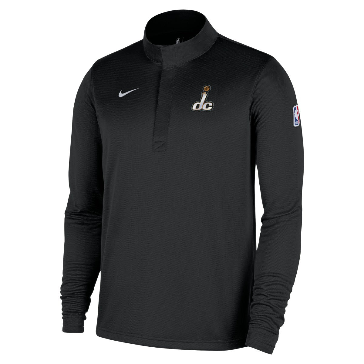 Washington Wizards 2025/26 City Edition Remix Authentic Coaches Dri-FIT Half-Zip Top Black