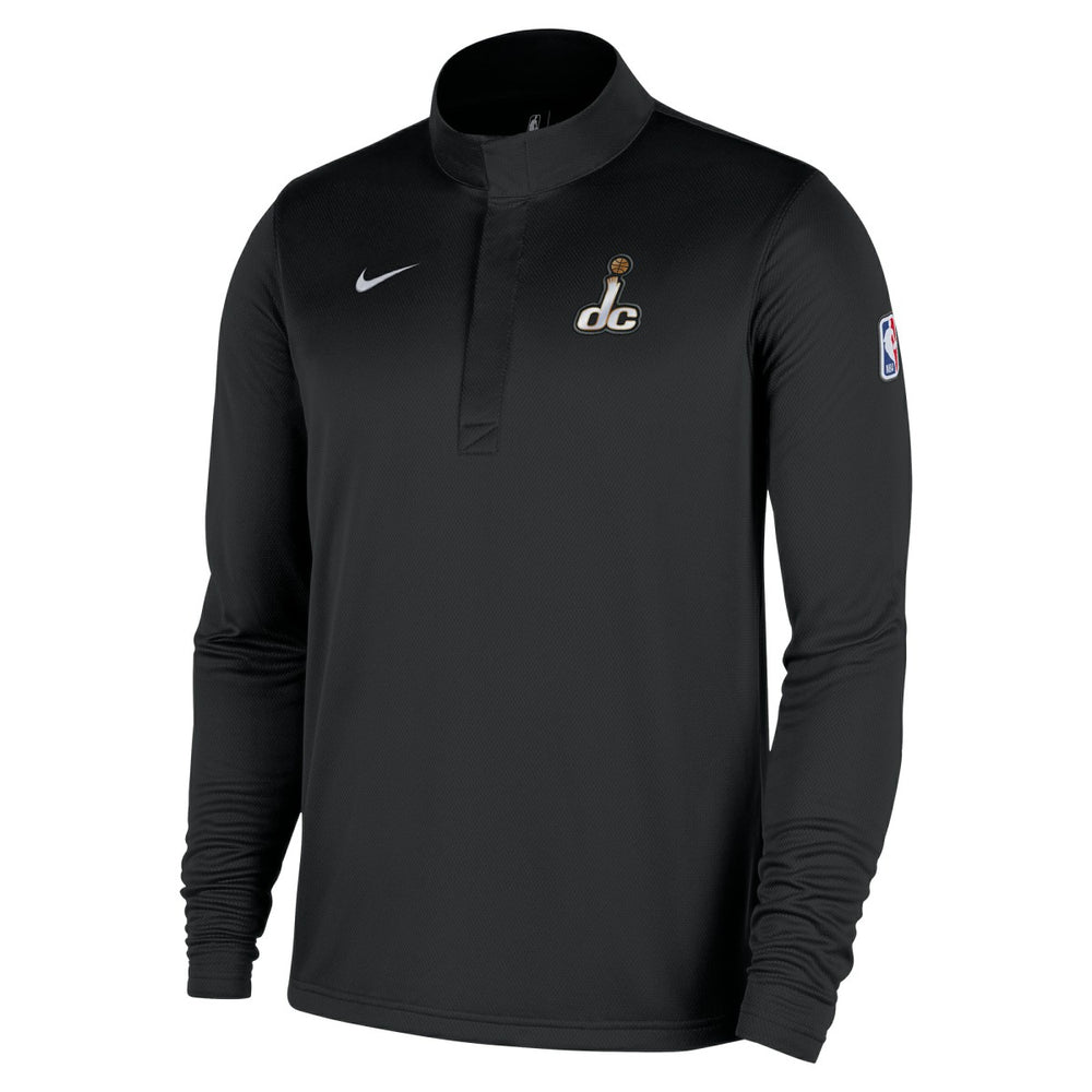 Washington Wizards 2025/26 City Edition Remix Authentic Coaches Dri-FIT Half-Zip Top Black