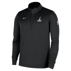 Washington Wizards 2025/26 City Edition Remix Authentic Coaches Dri-FIT Half-Zip Top Black