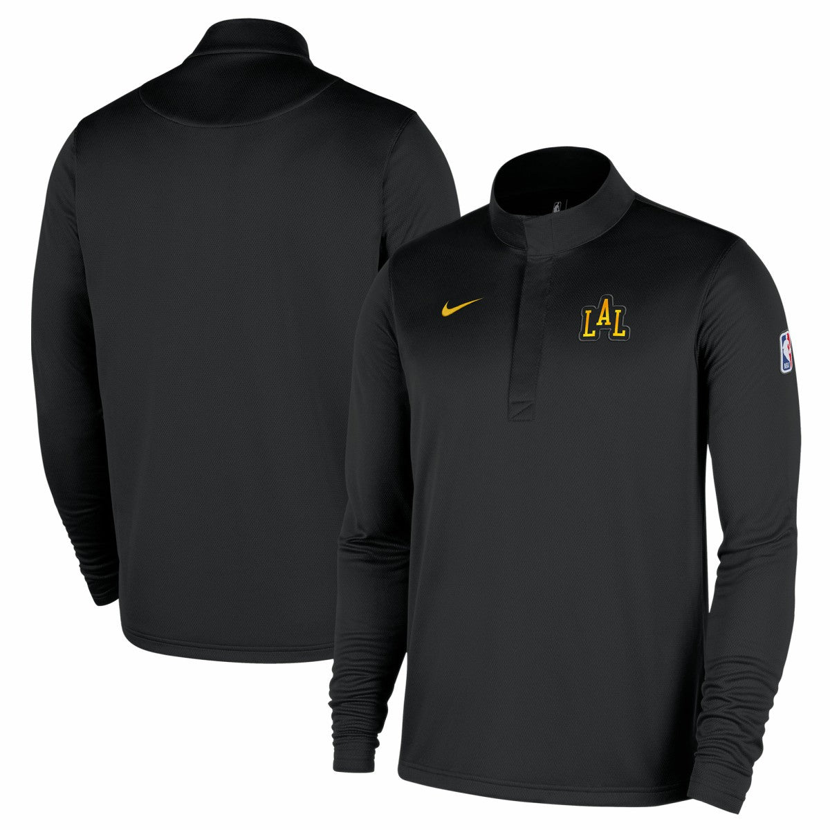 Los Angeles Lakers 2025/26 City Edition Remix Authentic Coaches Dri-FIT Half-Zip Pullover Black