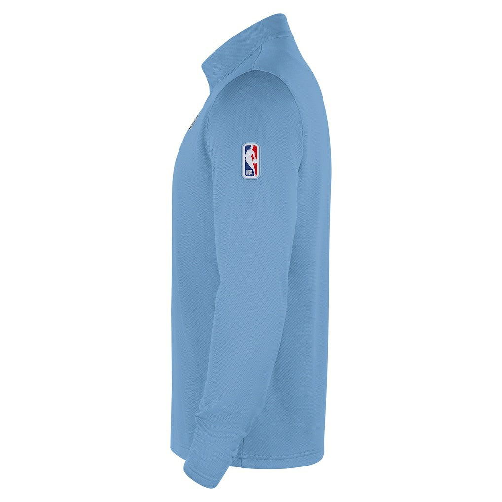 Memphis Grizzlies 2025/26 City Edition Remix Authentic Coaches Dri-FIT Half-Zip Top Light Blue