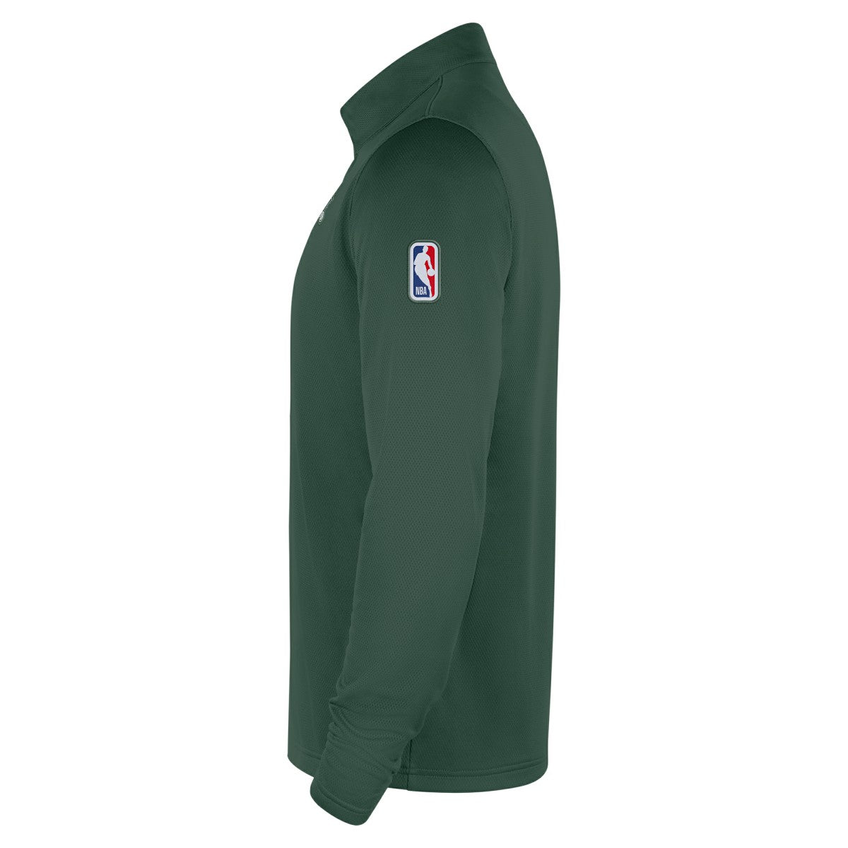 Milwaukee Bucks 2025/26 City Edition Remix Authentic Coaches Dri-FIT Half-Zip Top Hunter Green