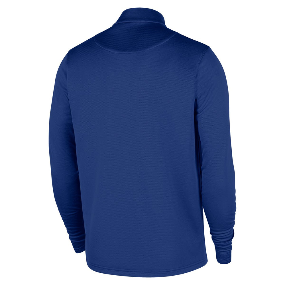 New York Knicks 2025/26 City Edition Remix Authentic Coaches Dri-FIT Half-Zip Top Blue