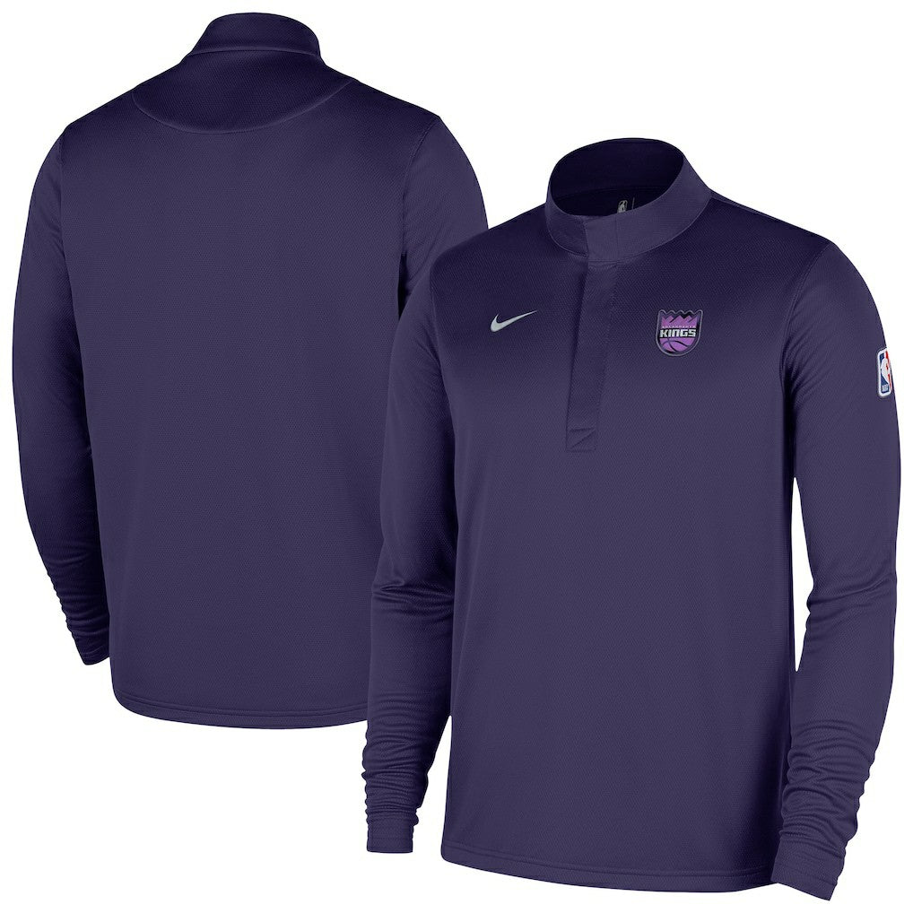 Sacramento Kings 2025/26 City Edition Remix Authentic Coaches Dri-FIT Half-Zip Top Purple