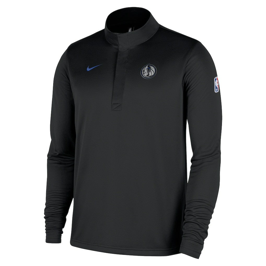 Dallas Mavericks 2025/26 City Edition Remix Authentic Coaches Dri-FIT Half-Zip Top Black
