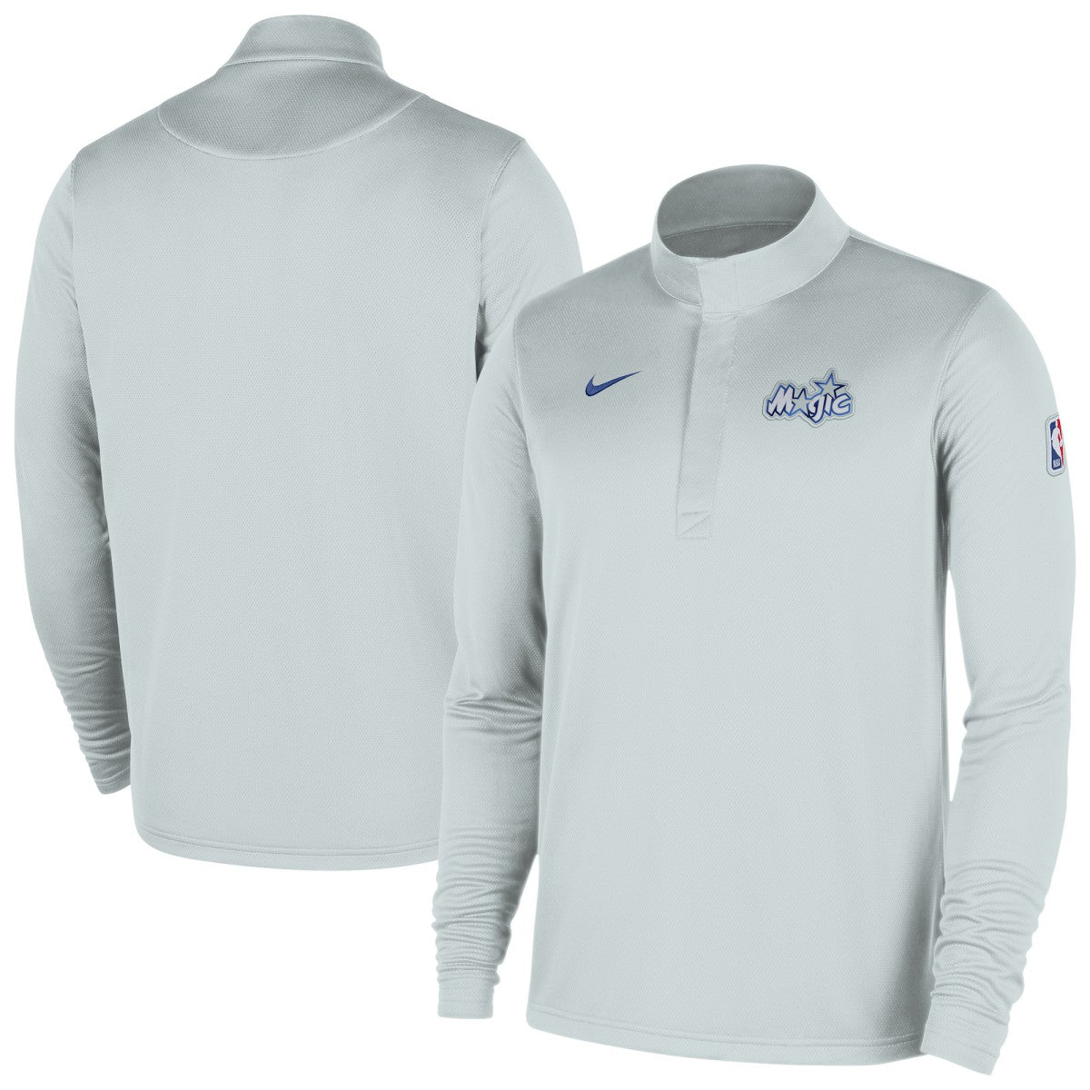 Orlando Magic 2025/26 City Edition Remix Authentic Coaches Dri-FIT Half-Zip Top Silver