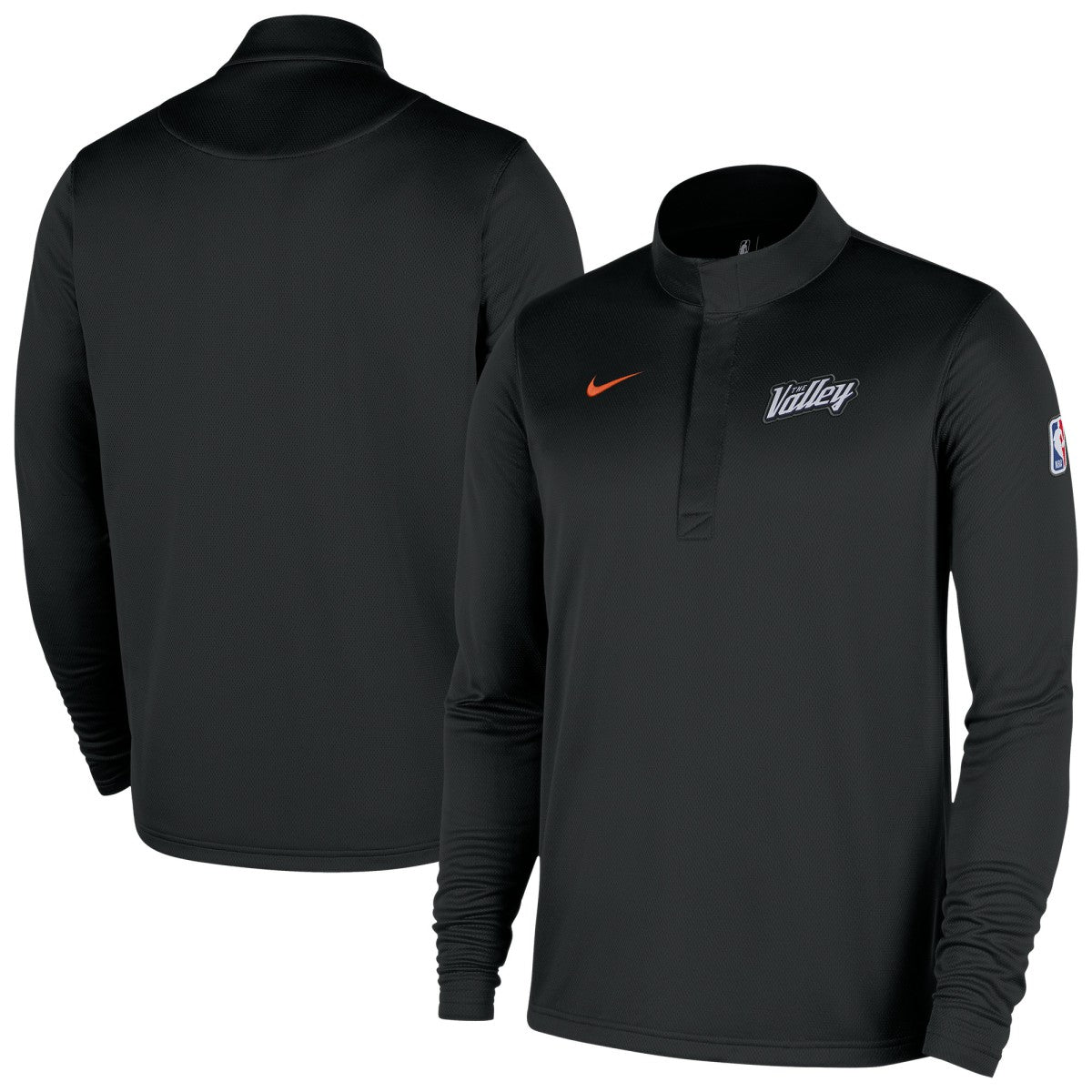 Phoenix Suns 2025/26 City Edition Remix Authentic Coaches Dri-FIT Half-Zip Top Black