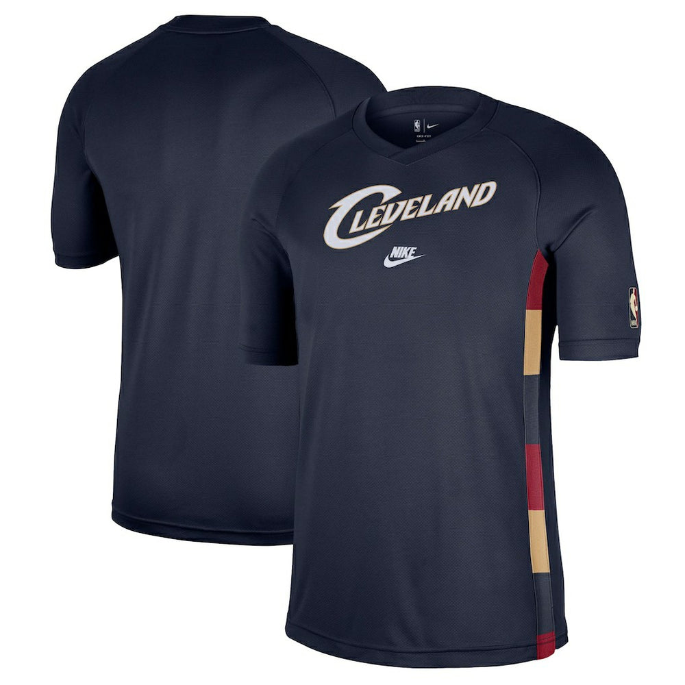 Cleveland Cavaliers Classic Edition Hardwood Classics Authentic Game Shooting T-Shirt Navy