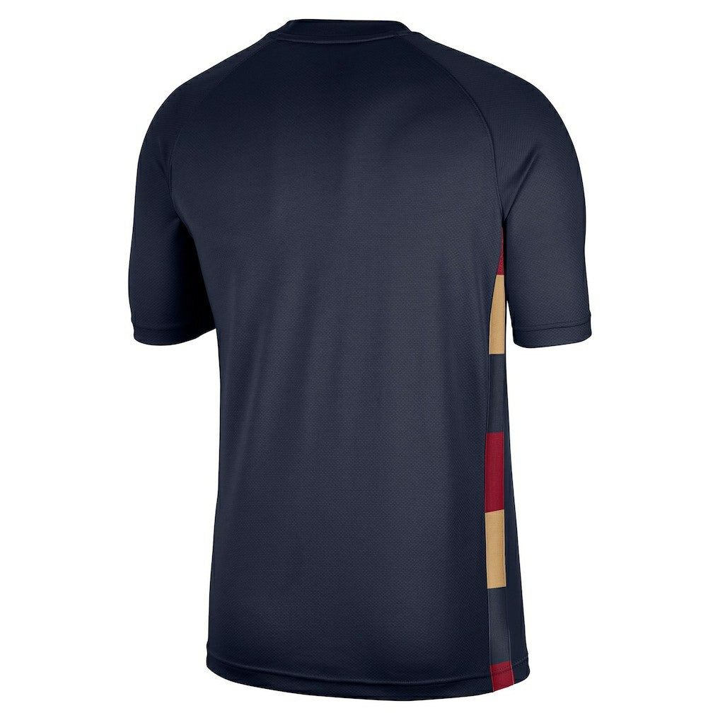 Cleveland Cavaliers Classic Edition Hardwood Classics Authentic Game Shooting T-Shirt Navy