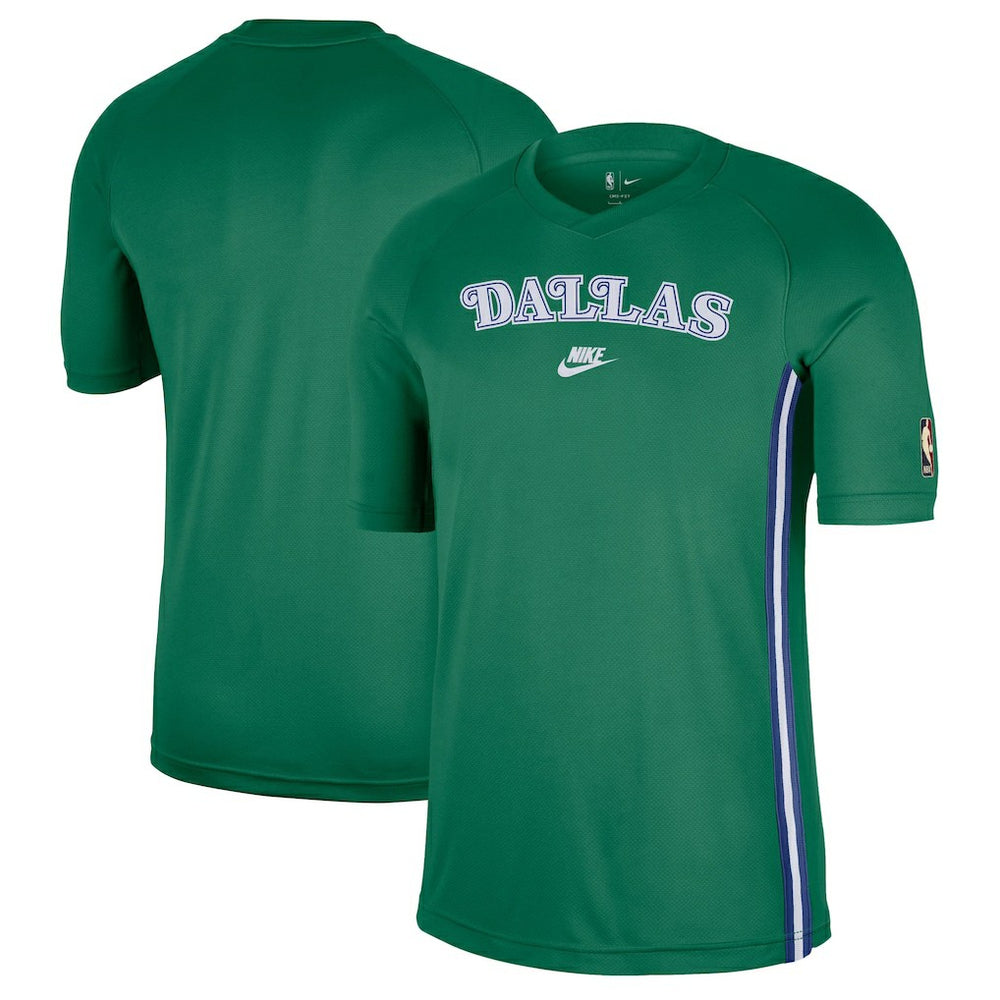 Dallas Mavericks Classic Edition Hardwood Classics Authentic Game Shooting T-Shirt Green
