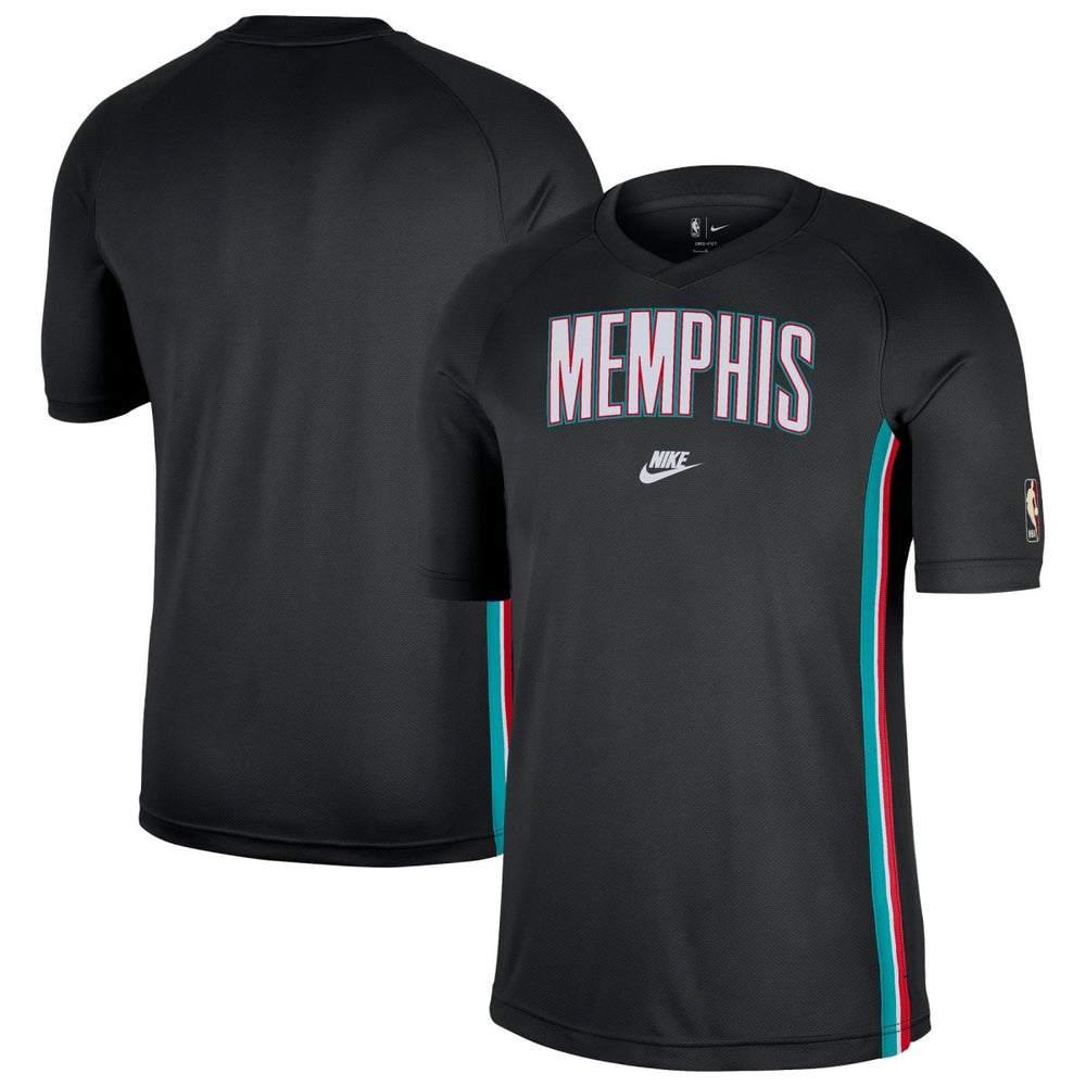 Memphis Grizzlies Classic Edition Hardwood Classics Authentic Game Shooting Dri-FIT Raglan T-Shirt Black