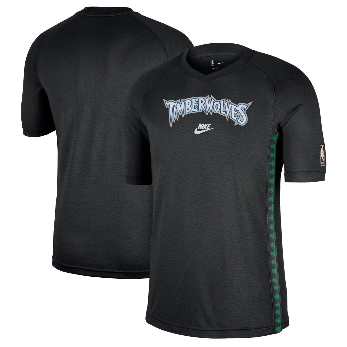Minnesota Timberwolves Classic Edition Hardwood Classics Authentic Game Shooting T-Shirt Black