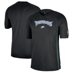 Minnesota Timberwolves Classic Edition Hardwood Classics Authentic Game Shooting T-Shirt Black