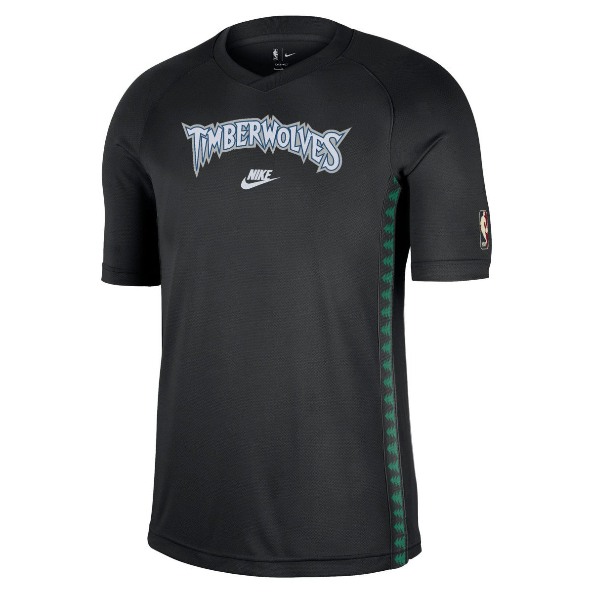 Minnesota Timberwolves Classic Edition Hardwood Classics Authentic Game Shooting T-Shirt Black