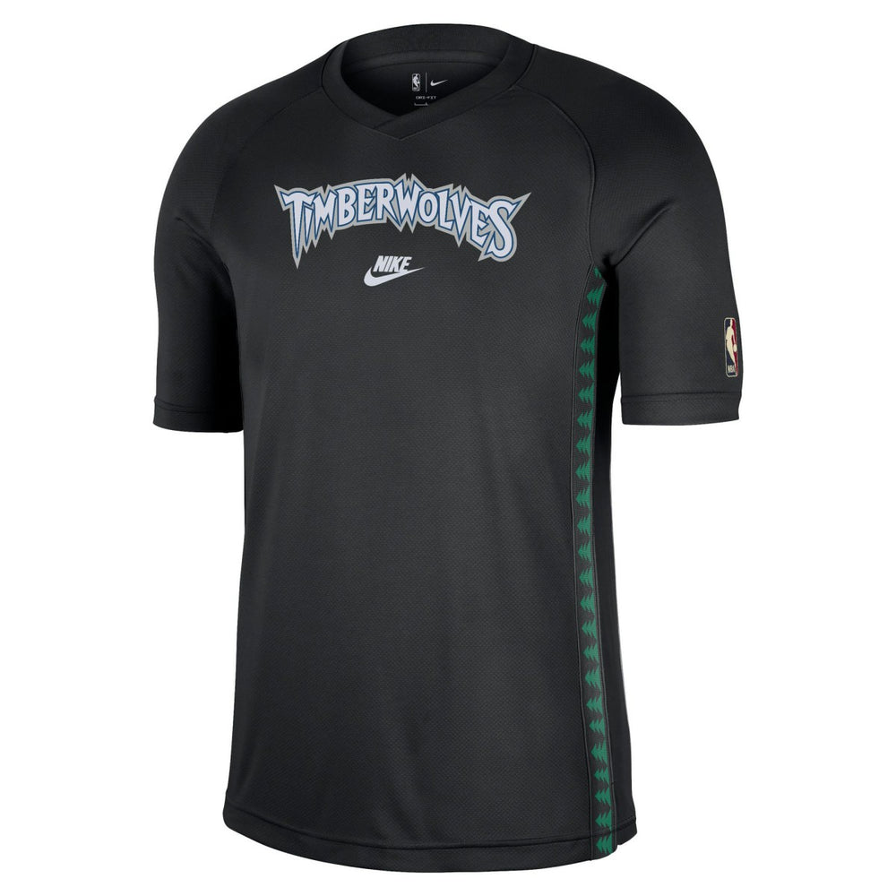 Minnesota Timberwolves Classic Edition Hardwood Classics Authentic Game Shooting T-Shirt Black