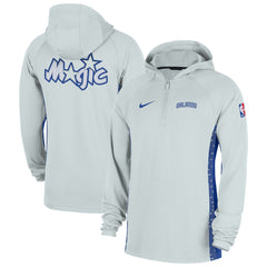 Orlando Magic 2025/26 City Edition Remix Authentic On-Court Quarter-Zip Dri-FIT Hooded Jacket Silver
