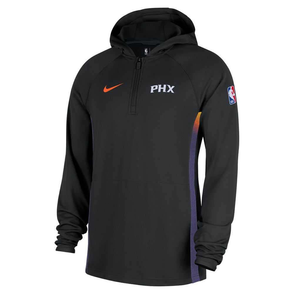 Phoenix Suns 2025/26 City Edition Remix Authentic On-Court Quarter-Zip Dri-FIT Hooded Jacket Black