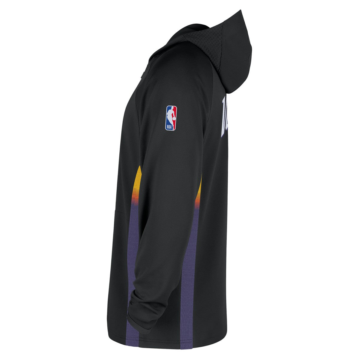Phoenix Suns 2025/26 City Edition Remix Authentic On-Court Quarter-Zip Dri-FIT Hooded Jacket Black