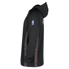 Brooklyn Nets 2025/26 City Edition Remix Authentic On-Court Quarter-Zip Dri-FIT Hooded Jacket Black