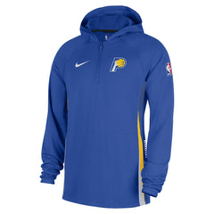 Indiana Pacers 2025/26 City Edition Remix Authentic On-Court Quarter-Zip Dri-FIT Hooded Jacket Blue