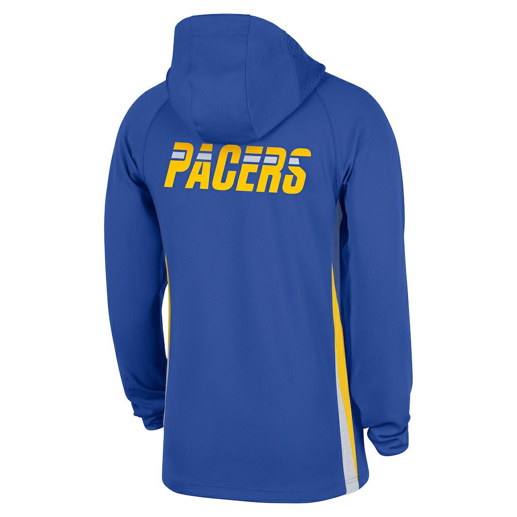 Indiana Pacers 2025/26 City Edition Remix Authentic On-Court Quarter-Zip Dri-FIT Hooded Jacket Blue